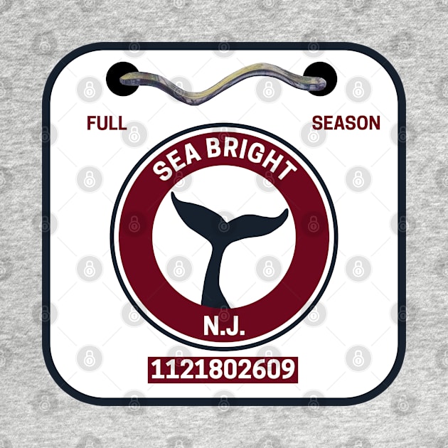 Sea Bright New Jersey Beach Badge by fearcity